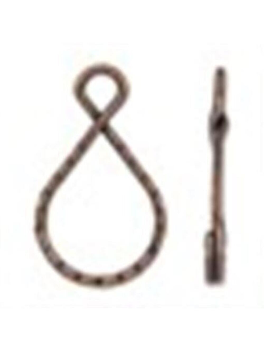 Bulk Antiqued Copper Fancy 37x18mm Key Chain Jewelry Split Ring Findings 10 pcs